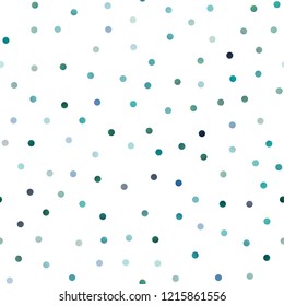 Light BLUE vector seamless cover with spots. Blurred decorative design in abstract style with bubbles. New design for ad, poster, banner of your website.
