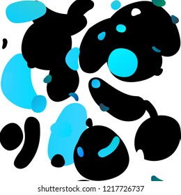 Light BLUE vector seamless cover with circles. Blurred decorative design in abstract style with bubbles. Design for textile, fabric, wallpapers.