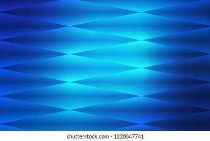 Light BLUE vector seamless cover in polygonal style. Illustration with set of colorful rectangles. Pattern for design of window blinds, curtains.