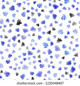 Light BLUE vector seamless cover with stright stripes. Modern geometrical abstract illustration with Lines. Pattern for ads, posters, banners.