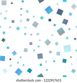 Light BLUE vector seamless cover in polygonal style. Modern abstract illustration with colorful rectangles. The template can be used as a background.