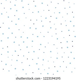 Light BLUE vector seamless cover with spots. Blurred bubbles on abstract background with colorful gradient. Pattern for design of fabric, wallpapers.