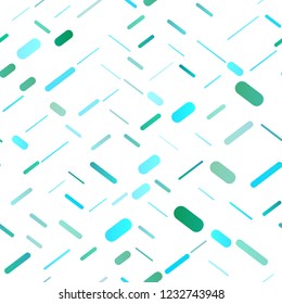 Light BLUE vector seamless cover with long lines. Modern geometrical abstract illustration with staves. The pattern can be used for busines ad, booklets, leaflets