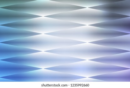 Light BLUE vector seamless cover in polygonal style. Glitter abstract illustration with rectangular shapes. Trendy design for wallpaper, fabric makers.