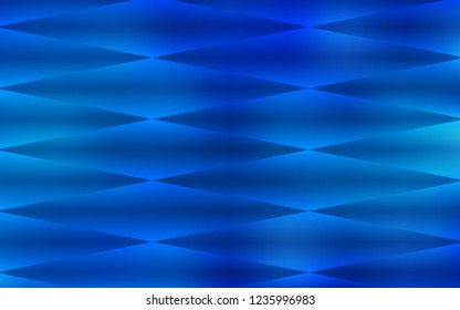 Light BLUE vector seamless cover in polygonal style. Beautiful illustration with rectangles and squares. Pattern for design of fabric, wallpapers.