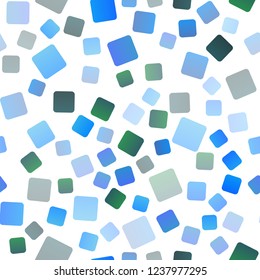 Light BLUE vector seamless cover in polygonal style. Glitter abstract illustration with rectangular shapes. Pattern for busines ad, booklets, leaflets
