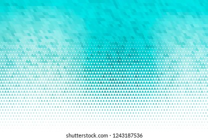 Light BLUE vector seamless cover in polygonal style. Illustration with set of colorful triangles. Trendy design for wallpaper, fabric makers.