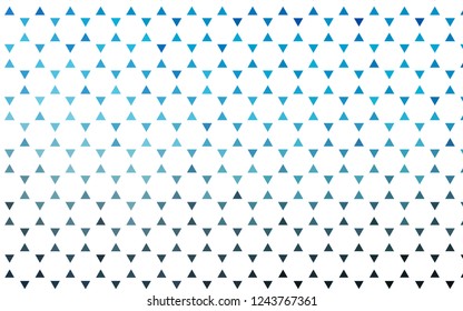 Light BLUE vector seamless cover in polygonal style. Beautiful illustration with triangles in nature style. Template for business cards, websites.