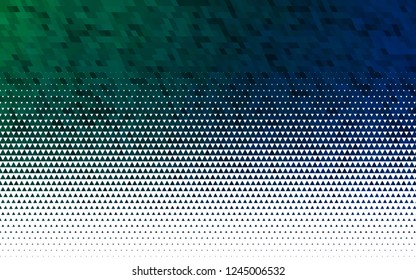 Light BLUE vector seamless cover in polygonal style. Decorative design in abstract style with triangles. Pattern for trendy fabric, wallpapers.