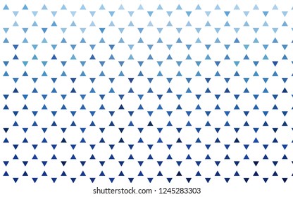 Light BLUE vector seamless cover in polygonal style. Glitter abstract illustration with triangular shapes. Pattern for trendy fabric, wallpapers.