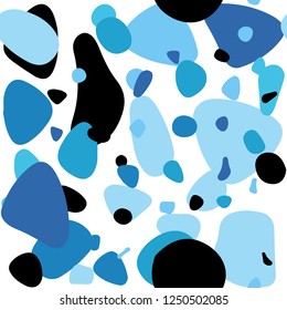 Light BLUE vector seamless cover with spots. Beautiful colored illustration with blurred circles in nature style. Pattern for trendy fabric, wallpapers.