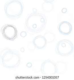 Light BLUE vector seamless cover with spots. Modern abstract illustration with colorful water drops. Pattern for design of fabric, wallpapers.