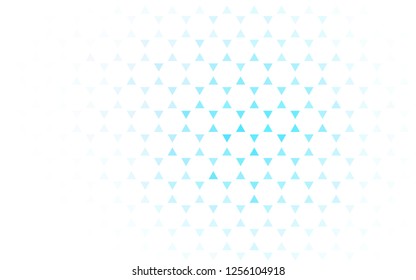 Light BLUE vector seamless cover in polygonal style. Glitter abstract illustration with triangular shapes. Pattern for trendy fabric, wallpapers.
