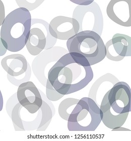 Light BLUE vector seamless cover with circles. Blurred decorative design in abstract style with bubbles. Trendy design for wallpaper, fabric makers.