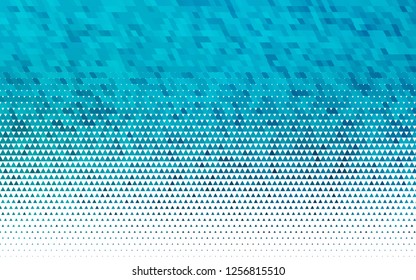 Light BLUE vector seamless cover in polygonal style. Illustration with set of colorful triangles. Pattern for trendy fabric, wallpapers.