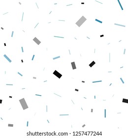 Light BLUE vector seamless cover in polygonal style. Modern abstract illustration with colorful rectangles. Pattern for commercials.