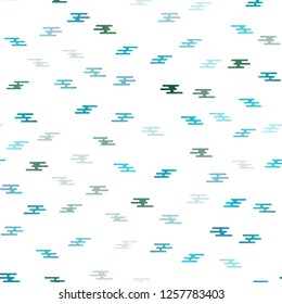 Light BLUE vector seamless cover with long lines. Modern geometrical abstract illustration with staves. The pattern can be used for websites.