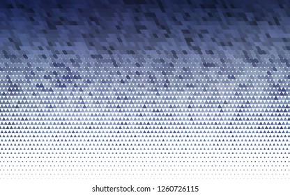 Light BLUE vector seamless cover in polygonal style. Glitter abstract illustration with triangular shapes. Pattern for design of window blinds, curtains.