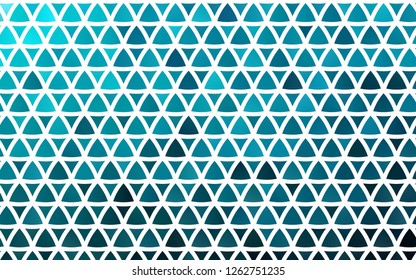 Light BLUE vector seamless cover in polygonal style. Modern abstract illustration with colorful triangles. Pattern for design of fabric, wallpapers.