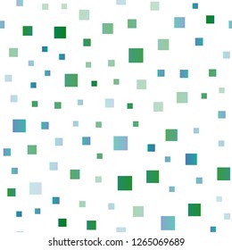 Light BLUE vector seamless cover in polygonal style. Glitter abstract illustration with rectangular shapes. Pattern for busines ad, booklets, leaflets