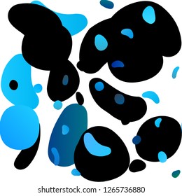 Light BLUE vector seamless cover with circles. Glitter abstract illustration with blurred drops of rain. Pattern for design of window blinds, curtains.