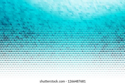 Light BLUE vector seamless cover in polygonal style. Triangles on abstract background with colorful gradient. Pattern for trendy fabric, wallpapers.