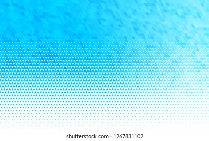 Light BLUE vector seamless cover in polygonal style. Illustration with set of colorful triangles. Template for business cards, websites.