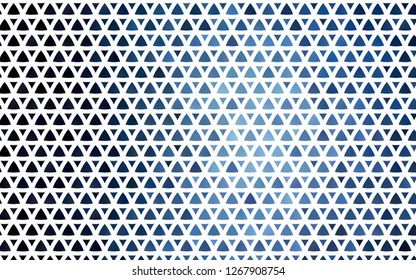 Light BLUE vector seamless cover in polygonal style. Glitter abstract illustration with triangular shapes. Pattern for design of fabric, wallpapers.