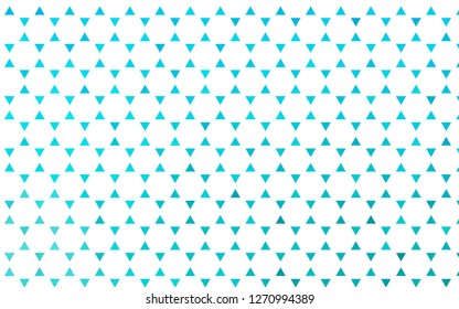 Light BLUE vector seamless cover in polygonal style. Glitter abstract illustration with triangular shapes. Trendy design for wallpaper, fabric makers.