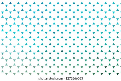 Light BLUE vector seamless cover in polygonal style. Beautiful illustration with triangles in nature style. Pattern for design of fabric, wallpapers.