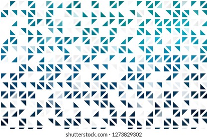 Light BLUE vector seamless cover in polygonal style. Glitter abstract illustration with triangular shapes. Trendy design for wallpaper, fabric makers.