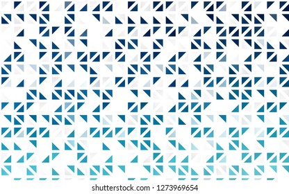 Light BLUE vector seamless cover in polygonal style. Illustration with set of colorful triangles. Template for business cards, websites.