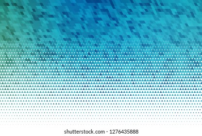 Light BLUE vector seamless cover in polygonal style. Beautiful illustration with triangles in nature style. Pattern for design of fabric, wallpapers.