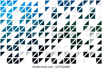 Light BLUE vector seamless cover in polygonal style. Modern abstract illustration with colorful triangles. Pattern for design of window blinds, curtains.