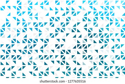 Light BLUE vector seamless cover in polygonal style. Abstract gradient illustration with triangles. Design for textile, fabric, wallpapers.