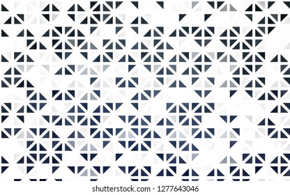 Light BLUE vector seamless cover in polygonal style. Glitter abstract illustration with triangular shapes. Pattern for design of window blinds, curtains.