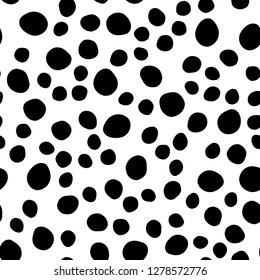 Light BLUE vector seamless cover with circles. Colorful illustration with blurred circles in nature style. Pattern for trendy fabric, wallpapers.