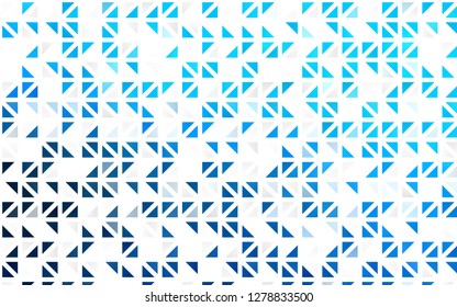 Light BLUE vector seamless cover in polygonal style. Modern abstract illustration with colorful triangles. Pattern for trendy fabric, wallpapers.