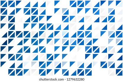 Light BLUE vector seamless cover in polygonal style. Beautiful illustration with triangles in nature style. Trendy design for wallpaper, fabric makers.