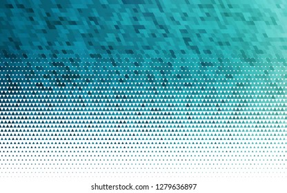 Light BLUE vector seamless cover in polygonal style. Illustration with set of colorful triangles. Trendy design for wallpaper, fabric makers.