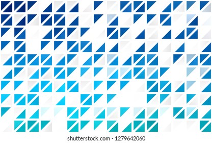 Light BLUE vector seamless cover in polygonal style. Glitter abstract illustration with triangular shapes. Trendy design for wallpaper, fabric makers.