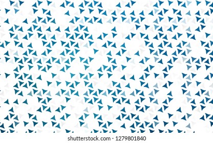 Light BLUE vector seamless cover in polygonal style. Triangles on abstract background with colorful gradient. Pattern for design of fabric, wallpapers.