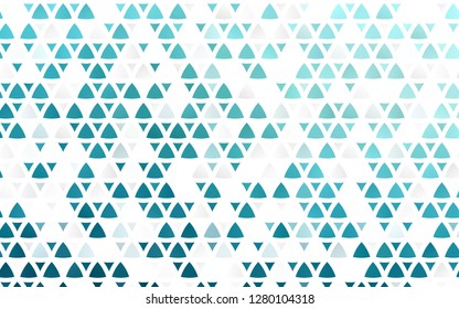 Light BLUE vector seamless cover in polygonal style. Triangles on abstract background with colorful gradient. Trendy design for wallpaper, fabric makers.