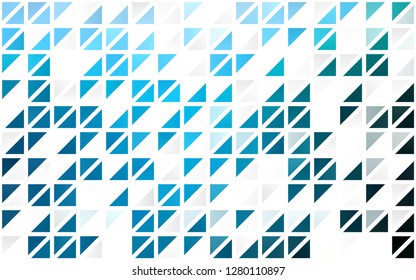 Light BLUE vector seamless cover in polygonal style. Modern abstract illustration with colorful triangles. Pattern for design of fabric, wallpapers.