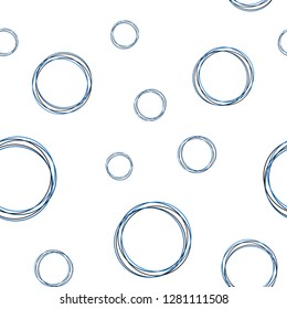 Light BLUE vector seamless cover with spots. Blurred bubbles on abstract background with colorful gradient. Texture for window blinds, curtains.