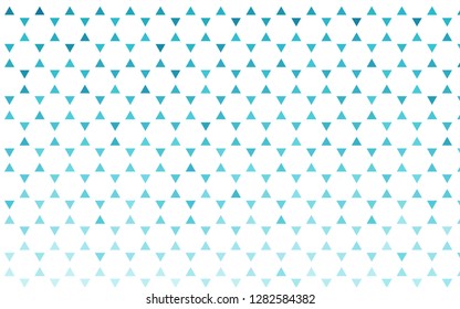 Light BLUE vector seamless cover in polygonal style. Triangles on abstract background with colorful gradient. Pattern for trendy fabric, wallpapers.