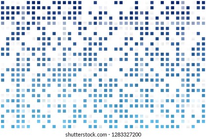 Light BLUE vector seamless cover in polygonal style. Decorative design in abstract style with rectangles. Template for business cards, websites.