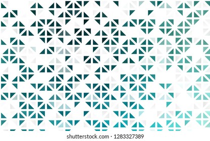 Light BLUE vector seamless cover in polygonal style. Beautiful illustration with triangles in nature style. Pattern for trendy fabric, wallpapers.