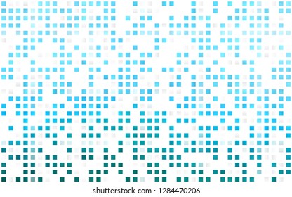 Light BLUE vector seamless cover in polygonal style. Beautiful illustration with rectangles and squares. Design for textile, fabric, wallpapers.