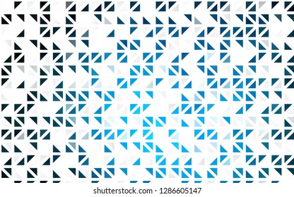 Light BLUE vector seamless cover in polygonal style. Modern abstract illustration with colorful triangles. Pattern for design of fabric, wallpapers.